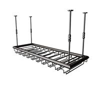 Marco de Copa de Vino Botellero de Metal para Techo, Altura y espaciado Ajustables, Botellero Multifuncional, Botellero para Copas de Vino, Adecuado para restaurantes, Bares, KTV, Botelleros