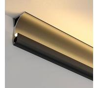 Marco de cornisa de perfil de moldura de corona para iluminación indirecta y decoración en techo, suelo, pared y aleros