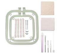 Marco de costura, anillo de costura, ensanchador de tela, bucle de manualidades, costura, soporte de bordado a mano, aro, anillo de acolchado, aro textil, marco de costura, kit de inicio de aguja de