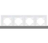 Marco de cristal cuádruple QUADRA blanco QR-R4-GW