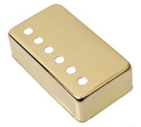Marco de cubierta de latón de alta calidad de 50 mm, parte inferior curvada, carcasa humbucker para accesorios de actualización de guitarra, dorado y negro (dorado 50 mm)