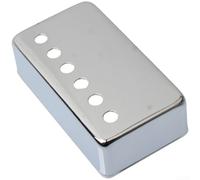 Marco de cubierta de latón de alta calidad de 50 mm, parte inferior curvada, carcasa humbucker para accesorios de actualización de guitarra, dorado y negro (plata 50 mm)