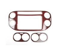 Marco De Cubierta De Ventilación para Salpicadero De Coche para Coche Juego De 3 Piezas para VW para Tiguan 2010 2011 2012 2013 2014 Tiras Decorativas Aire Acondicionado Coche(3)