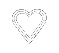 Marco De De Alambre - Aro Floral De Metal Verde Con Corazón De Estrella, Anillos De De Flores De Arte De Hierro Creativo | Accesorios De Decoración De De Alambre De Corazó