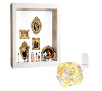 Marco de de Sombra | Montaje en Pared fácil instalación - Marco de de Sombra para coleccionables | para Vacaciones, Bodas, cumpleaños, Madre, Novia, Familia y Amigos