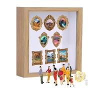 Marco de de Sombras - de Silueta de Memoria Familiar, contenedor de Recuerdos de Madera, exhibición Decorativa de Museo | Marco de preservación de Fotos para inauguración de la casa, Boda, g