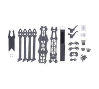 Marco de Drone de Carrera FPV de 295 Mm, Marco de Drone de Fibra de Carbono con Accesorio de Brazo de 5 Mm, Cuadricópteros y Multirotores (Black)