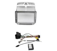 Marco De DVD De 9 Pulgadas para Peugeot 307 307CC 2002-2013, Panel Embellecedor De Audio para Salpicadero. Marco Radio de Coche(Frame Cable Silver)