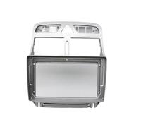 Marco De DVD De 9 Pulgadas para Peugeot 307 307CC 2002-2013, Panel Embellecedor De Audio para Salpicadero.(Frame-Silver)
