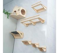 Marco de Escalada de Madera Maciza for Gatos, Pasillo de Aire de Pared, cápsula Espacial for Gatos, Nido for Gatos Que no ocupa el Piso.(Style6)