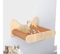 Marco de Escalada for Gatos de Madera Maciza de Interior montado en la Pared, combinación Libre de Puente Colgante aéreo y Plataforma de Salto(S4)