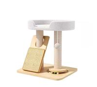 Marco de escalada para gatos, nido para gatos, sisal de madera maciza integrado, universal en todas las estaciones. Pequeño no ocupa un área