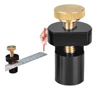 Marco De Escaleras Cuadradas | Topes De Mesa De Carpintería De Aleación De Aluminio Mecanizados CNC | Opciones De Diámetro De 19 Mm Y 20 Mm, Regla De Espiga De Marcado De Ángulo Preciso