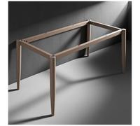 Marco de escritorio rectangular de metal resistente con barra transversal, capacidad de carga de 500 kg, base de soporte impermeable para mesas de comedor de oficina, café, altura de 28.3 pulgadas