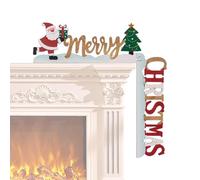 Marco De Esquina De Puerta Navideña | Decoración De Letrero De Madera para Puerta De Árbol De Navidad De Papá Noel | Decoraciones De Papá Noel, Árbol De Navidad Y Marco De Puerta En Ángulo Recto para