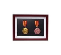 Marco de exhibición de medallas de Madera Maciza, Marco de exhibición de medallas de Guerra / Militares / Deportivos, Marco de exhibición de colección Conmemorativa de Fotos / Tarjetas de maratón.