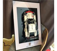 Marco de exhibición de montaje rápido en pared para LEGO Speed F1 modelo de coche 10 en 1 - Marco de arte de carreras de regalo de coleccionista, compatible con Speed F1 Champions (modelo no incluido
