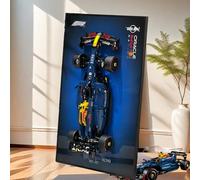 Marco de exhibición de montaje rápido en pared para LEGO Speed F1 modelo de coche 10 en 1 - Marco de arte de carreras de regalo de coleccionista, compatible con Speed F1 Champions (modelo no incluido