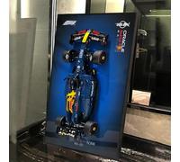 Marco de exhibición de montaje rápido en pared para LEGO Speed F1 modelo de coche - Marco de arte de carreras de regalo de coleccionista, compatible con Speed F1 Champions (modelo no incluido) (42206