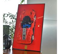 Marco de exhibición de montaje rápido en pared para LEGO Speed F1 modelo de coche - Marco de arte de carreras de regalo de coleccionista, compatible con Speed F1 Champions (modelo no incluido) (42143