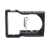 Marco de expansión de plataforma de vídeo de aleación de aluminio con soporte para zapata fría, orificio para tornillo de 1/4 y 3/8 pulgadas para ZV-E10