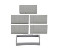 Marco De Filtro De Caja De Polvo, Sellos De Goma, Red De Prefiltro, Compatible Con Vileda, VR 302, Accesorios De Repuesto De Aspiradora Robótica, Contenedor De Polvo(5pcs Mop)