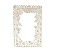 Marco de flores de metal troquelado scrapbooking plantilla tarjetas de corte en relieve foto álbum plantilla molde decoración metal sello cortes