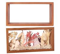 Marco de Fotos 3D, Transparente en Ambos Lados, Marco de 26 x 13 cm de Profundidad para Objetos, Flores, Caja de Sombra Grande, Marco de Vitrina para Armario o Escritorio, Marco de Objetos