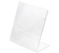 Marco de fotos acrílico en forma de L de 3 pulgadas para cámara instantánea, transparente, moderno, soporte de fotos, decoración de estante de escritorio, 8 x 4,3 x 8,5 cm, tamaño compacto