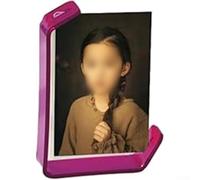 Marco de fotos acrílico flotante, 10 x 15 cm, soporte moderno de doble cara, pantalla transparente en forma de L, intercambio de fotos sin herramientas, resistente a los arañazos, decoración del hogar