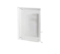 Marco de fotos acrílico flotante minimalista que permite visualización horizontal y vertical de fotos, construcción independiente para colocar en escritorio, estante o encimera (transparente)