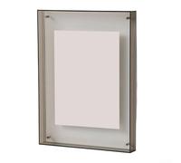 Marco de fotos acrílico ligero para una personalización simple, perfecto para cualquier decoración (gris)