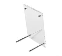 Marco de fotos acrílico transparente con clavos desmontables y soporte de metal estable para mostrar licencias de negocios, fotos, arte y recordatorios (5 pulgadas)