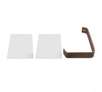 Marco de fotos acrílico transparente con diseño de doble cara para fotos de 10 a 15 cm y 14 a 21 cm, y ligero para el uso diario (14 x 21 cm, nogal negro)