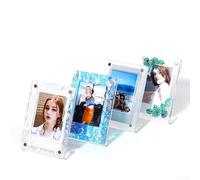 Marco de fotos acrílico transparente para Instax - Marco magnético de doble cara para impresiones Fujifilm