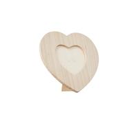 Marco de fotos - ARTEMIO - Corazón - Madera - 17,5 x 17,5 cm - Decorativo