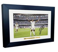 Marco de fotos autografiado A4 de Jude Bellingham del Real Madrid, 12 x 8 pulgadas, marco de fotos de fútbol de fútbol