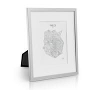 Casa Chic Marco de Fotos, Marcos de Fotos Multiples de 27x22 cm, para Mesa y Pared, Casa u Oficina, Marco Fotos Posición Vertical/Horizontal, Hechos de Cristal y Metal para Póster