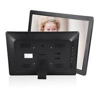 Marco de Fotos con Alarma, Reloj Despertador con Foto de Lujo, ABS, Marco de Fotos de 17 Pulgadas para Números Familiares (Enchufe de la UE)