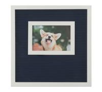 Marco de fotos con letras intercambiables CR Gibson PLBF-23943 ""I Woof You"", 30 cm de ancho x 30 cm de alto, azul marino y blanco