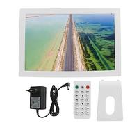 Marco de Fotos con Pantalla LED 100-240V Marco de Fotos Digital HD e Interfaz USB Soporte de Doble Propósito para Espacio de Oficina (Enchufe de la UE)