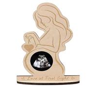 Marco de fotos con ultrasonido para mujer embarazada, marco de fotos para revelación de género y anuncio de embarazo para la ducha de padres que esperan