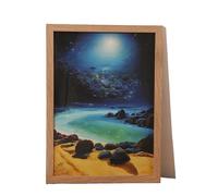 Marco de fotos creativo adecuado for exhibir obras de arte tanto en orientación horizontal como vertical.(Wood color,16-inch [30x40])