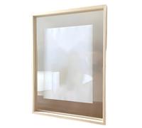 Marco De Fotos De Doble Cara con Textura De Madera Y Lente AcríLica para Decorar Plantas(10IN)