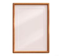 Marco de fotos de esquina redonda de madera diseñado para personalización y visualización elegante de fotografías (7 pulgadas)