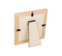 Marco de fotos de madera - Artemio - 12,5 x 12,5 cm - Beige - Personalizable - Cuadrado