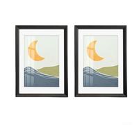 Marco de fotos de madera de 16 x 20 pulgadas con profundidad de 1.25 pulgadas para exhibición de recuerdos 3D, elegante acabado negro para decoración del hogar y la oficina