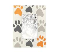 Marco de fotos de madera de 4 x 6 pulgadas, divertido diseño de pata de perro, para pared y mesa, decoración de sala de estar, dormitorio, oficina