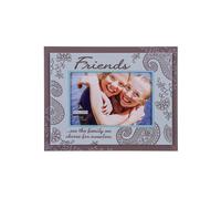 Marco de fotos de madera de doble capa, dise o de amigos, Malden International Designs 4332-46, 4 x 6, color marr n