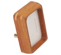 Marco de fotos de madera de haya con fuerte mortaja y espiga, diseñado para montaje en pared o mesa, incluye parte frontal de acrílico transparente y parte trasera de fácil acceso (4 pulgadas)